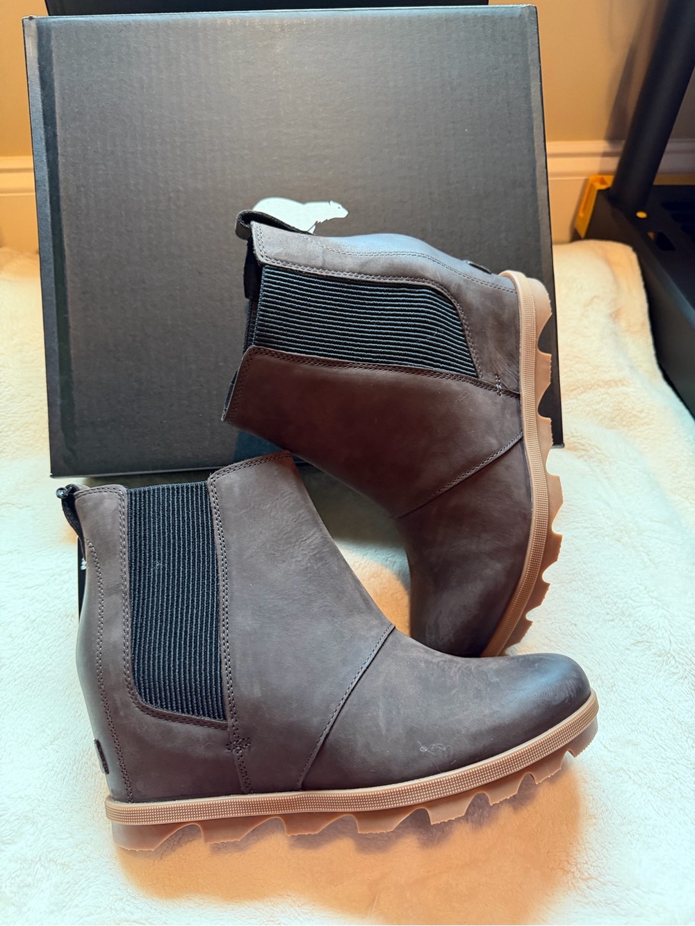 SOREL Waterproof Leather Wedge Boot